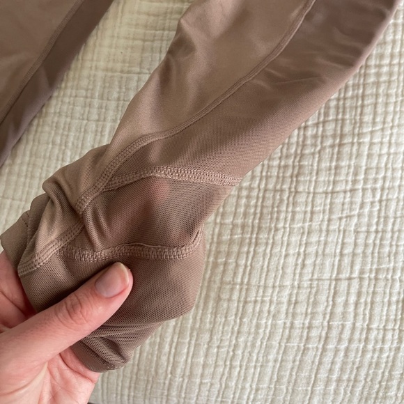 FREE PEOPLE MOVEMENT CLAY HIGH RISE MESH LEGGING SIZE SMALL full length - Picture 3 of 10